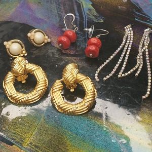 Earrings from Vintage Estate Lot!!! Potential treasure, REAL Precious Metals etc